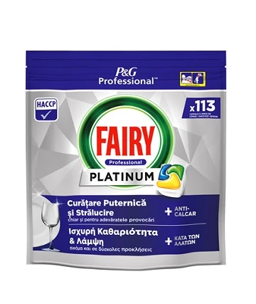 Detergent Masina Spalat Vase FAIRY Professional Platinum  113 capsule